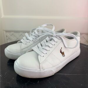 Size 4 Polo Ralph Lauren White Sneakers